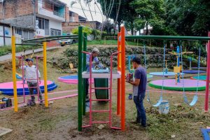 ¡Más acogedores y bonitos! Así va el embellecimiento de parques por parte de Infibagué