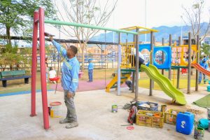 Habitantes de la comuna 7 y Alcaldía de Ibagué se unieron para embellecer Megaparque de Nazareth